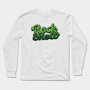 Rock and Roll Typography Long Sleeve T-Shirt